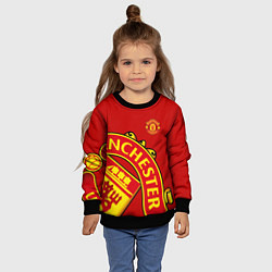 Свитшот детский FC Man United: Red Exclusive, цвет: 3D-черный — фото 2