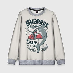 Свитшот детский Shark Team, цвет: 3D-меланж