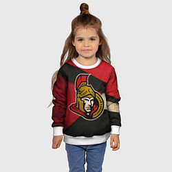 Свитшот детский HC Ottawa Senators: Old Style, цвет: 3D-белый — фото 2