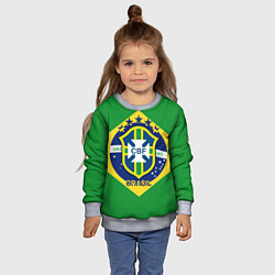 Свитшот детский CBF Brazil, цвет: 3D-меланж — фото 2