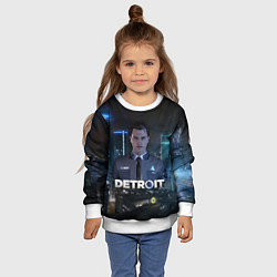 Свитшот детский Detroit: Connor, цвет: 3D-белый — фото 2