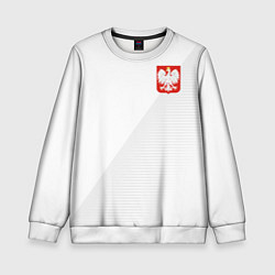Свитшот детский Poland Team: Home WC-2018, цвет: 3D-белый