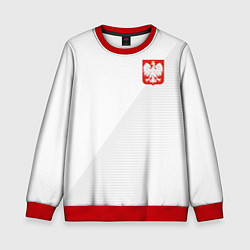 Свитшот детский Poland Team: Home WC-2018, цвет: 3D-красный