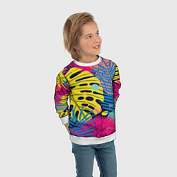 Свитшот детский Тропическая мода, цвет: 3D-белый — фото 2