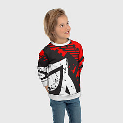 Свитшот детский Grunge Art, цвет: 3D-белый — фото 2
