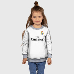 Свитшот детский FC Real Madrid: Ramos Home 18-19, цвет: 3D-меланж — фото 2