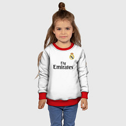 Свитшот детский FC Real Madrid: Ramos Home 18-19, цвет: 3D-красный — фото 2