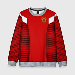 Свитшот детский Russian Team: WC 2018, цвет: 3D-меланж