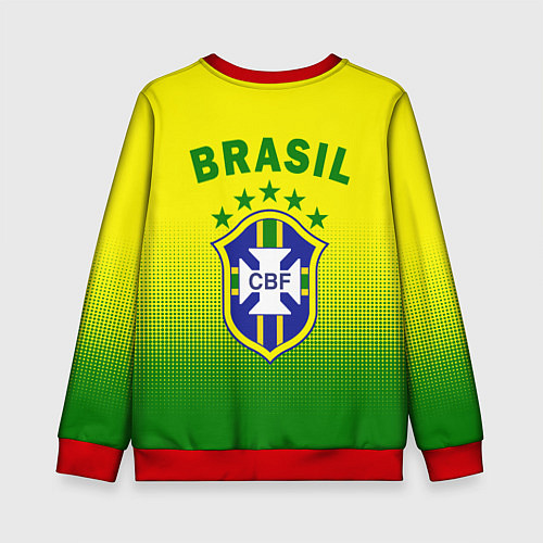 Детский свитшот CBF Brasil / 3D-Красный – фото 2