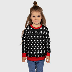 Свитшот детский GUSSI Black, цвет: 3D-красный — фото 2