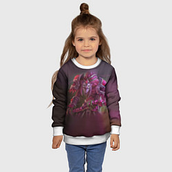 Свитшот детский Dazzle: Purple Witch, цвет: 3D-белый — фото 2