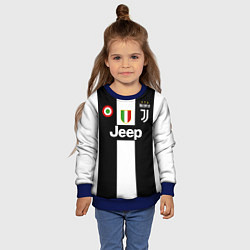 Свитшот детский Роналду Ювентус, цвет: 3D-синий — фото 2