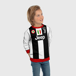 Свитшот детский Роналду Ювентус, цвет: 3D-красный — фото 2