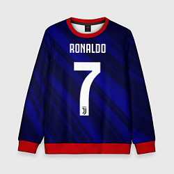 Свитшот детский Ronaldo 7: Blue Sport, цвет: 3D-красный