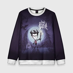 Свитшот детский Don't Starve, цвет: 3D-белый