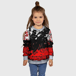 Свитшот детский Брызги красок, цвет: 3D-меланж — фото 2