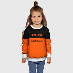 Свитшот детский Orange Is the New Black, цвет: 3D-белый — фото 2