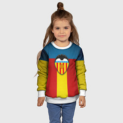 Свитшот детский Valencia C.F., цвет: 3D-белый — фото 2