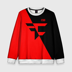 Свитшот детский FaZe Clan: Red & Black, цвет: 3D-белый