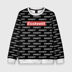 Свитшот детский Esskeetit: Black Style, цвет: 3D-белый