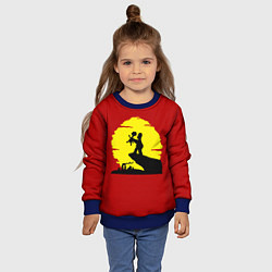 Свитшот детский Гомер и барт, цвет: 3D-синий — фото 2