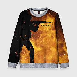 Свитшот детский CS:GO Dark Fire, цвет: 3D-меланж