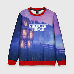 Свитшот детский Stranger Things: Magic House, цвет: 3D-красный