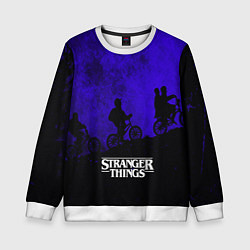 Свитшот детский Stranger Things: Moon Biker, цвет: 3D-белый