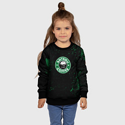 Свитшот детский Anteiku coffee sturbucks, цвет: 3D-черный — фото 2