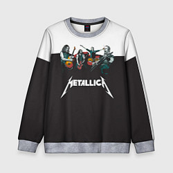 Свитшот детский Metallica, цвет: 3D-меланж