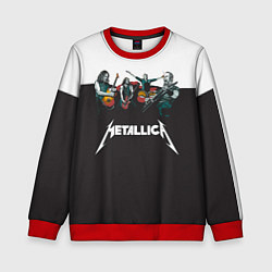 Свитшот детский Metallica, цвет: 3D-красный