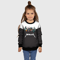 Свитшот детский Metallica, цвет: 3D-черный — фото 2