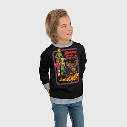 Свитшот детский Angry pet dog, цвет: 3D-меланж — фото 2