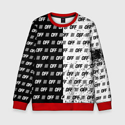 Свитшот детский Off-White: Black & White, цвет: 3D-красный