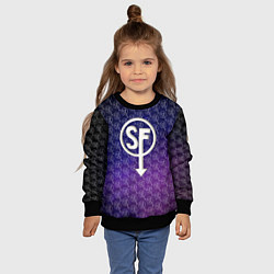 Свитшот детский Sally Face: Violet SF, цвет: 3D-черный — фото 2