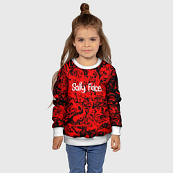 Свитшот детский Sally Face: Red Bloody, цвет: 3D-белый — фото 2