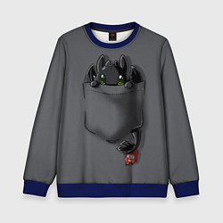 Свитшот детский Фурия в кармане, цвет: 3D-синий