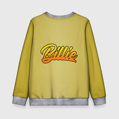 Детский свитшот Billie Eilish: Where Do We Go? / 3D-Меланж – фото 2
