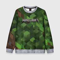 Свитшот детский MINECRAFT FOREST, цвет: 3D-меланж