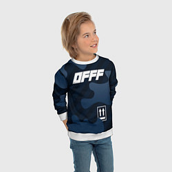 Свитшот детский Off-White, цвет: 3D-белый — фото 2