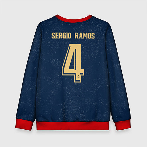 Детский свитшот Sergio Ramos away 19-20 / 3D-Красный – фото 2
