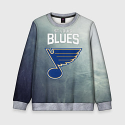 Свитшот детский St Louis Blues, цвет: 3D-меланж