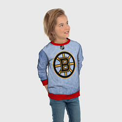 Свитшот детский Boston Bruins: Hot Ice, цвет: 3D-красный — фото 2