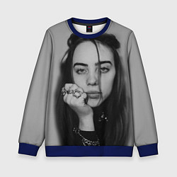 Свитшот детский BILLIE EILISH, цвет: 3D-синий