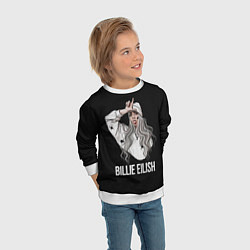 Свитшот детский BILLIE EILISH, цвет: 3D-белый — фото 2