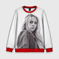 Свитшот детский BILLIE EILISH, цвет: 3D-красный