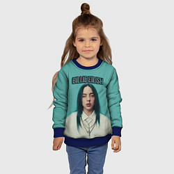 Свитшот детский BILLIE EILISH, цвет: 3D-синий — фото 2