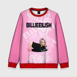 Свитшот детский Billie Eilish: Pink Mood, цвет: 3D-красный