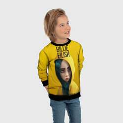 Свитшот детский BILLIE EILISH: Yellow Girl, цвет: 3D-черный — фото 2