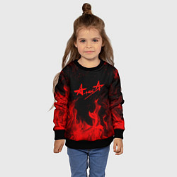Свитшот детский АлисА, цвет: 3D-черный — фото 2